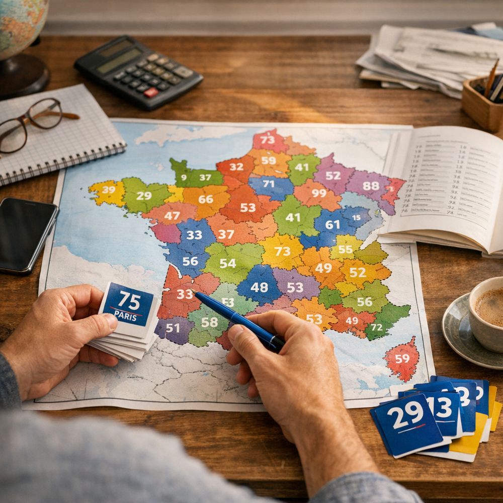 Numéros, carte de France et codes&nbsp; : comment s’y retrouver